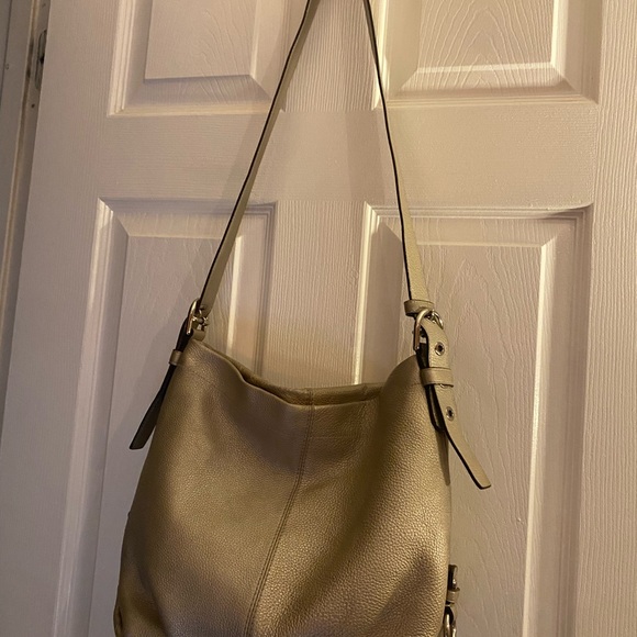 Coach Taupe Leather Shoulder Bag - Picture 7 of 7